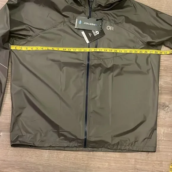 Outdoor Research Men’s Helium Rain Jacket Pewter 3XL NWT - Picture 6 of 9